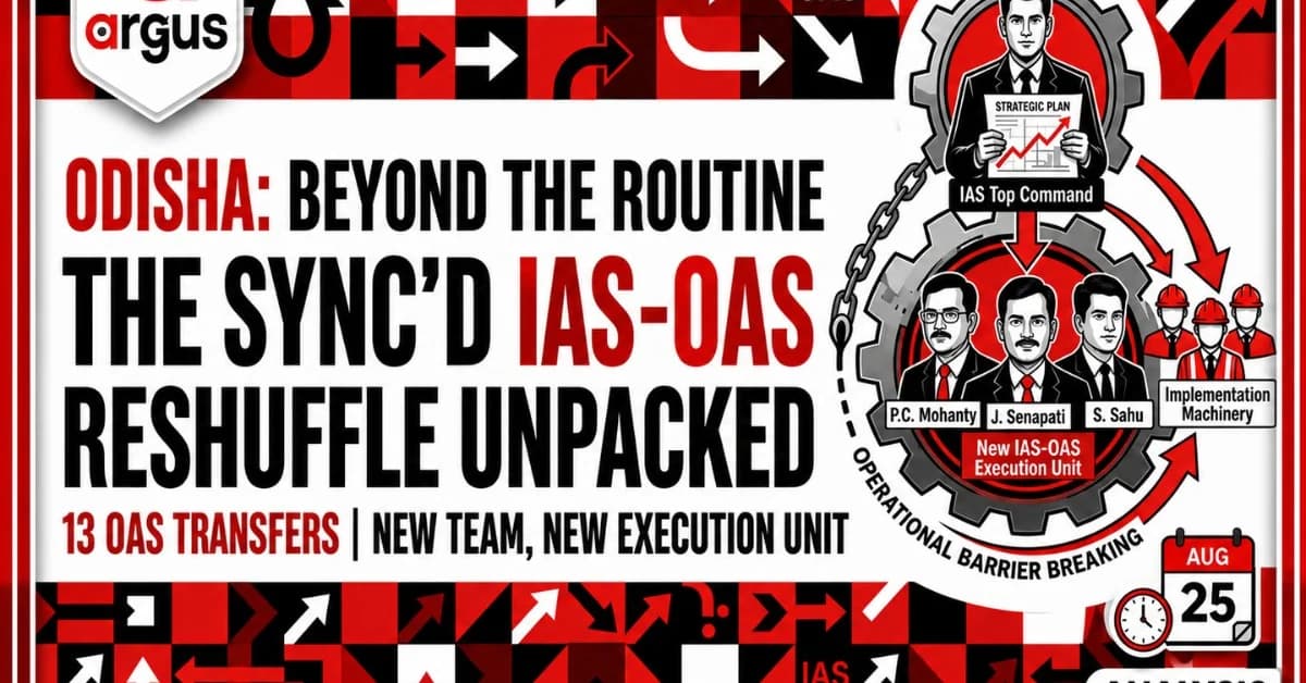 13 OAS Transfers on IAS Reshuffle Day: Inside Odisha Govt Pushing Reset Button | Exclusive
