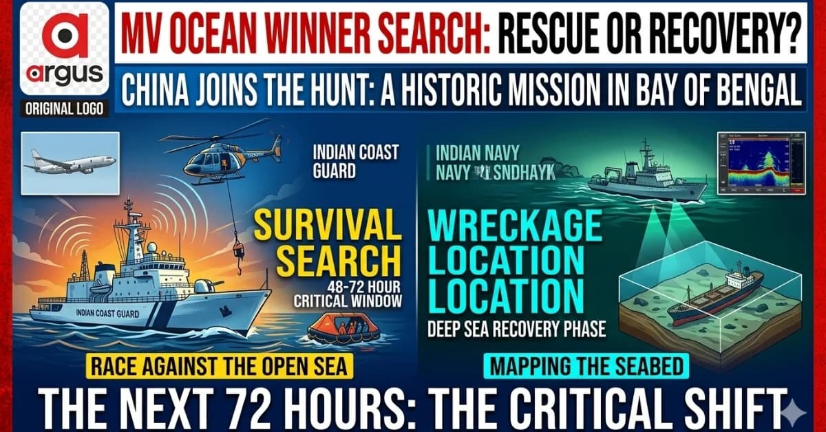 Ocean Winner Rescue Mission Enters Its Most Crucial 72 Hours: Inside the High-Tech Hunt for 22 Missing Mariners in Paradip Sea| Special Report