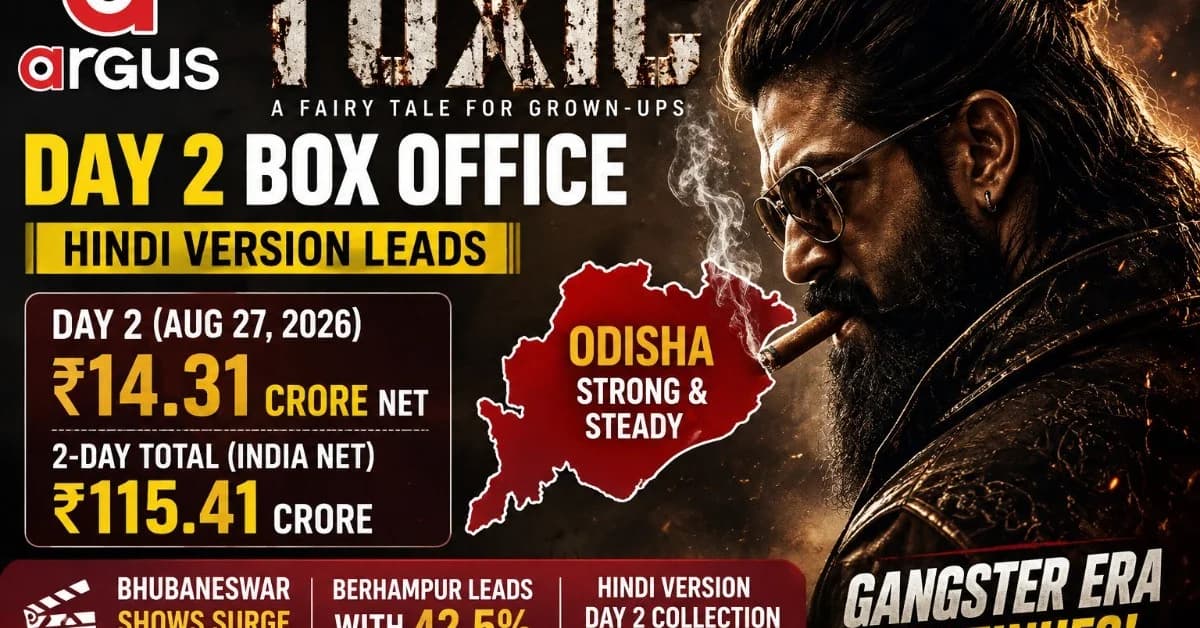 Toxic Day 2 Box Office: Hindi Version Holds Ground, Odisha Emerges as Key Eastern Market| Special Report