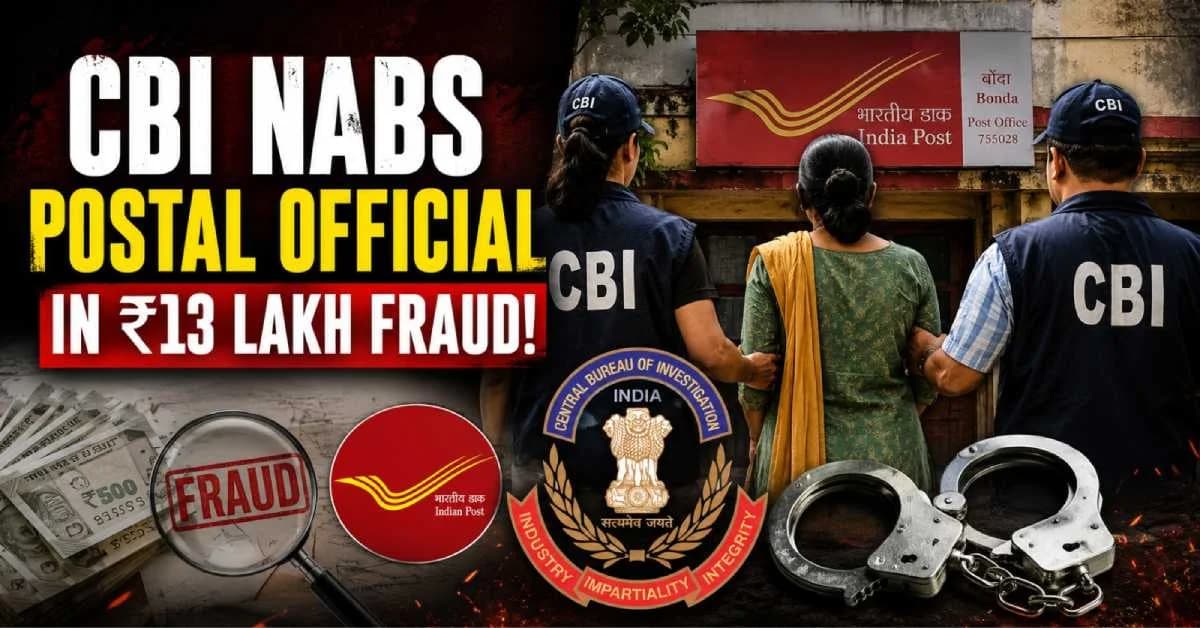 CBI Arrests Absconding Odisha Postal Official in Rs13 Lakh Fraud Case