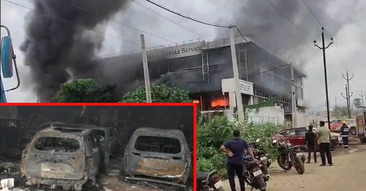 25 Cars Destroyed in Ganjam Service Centre Inferno