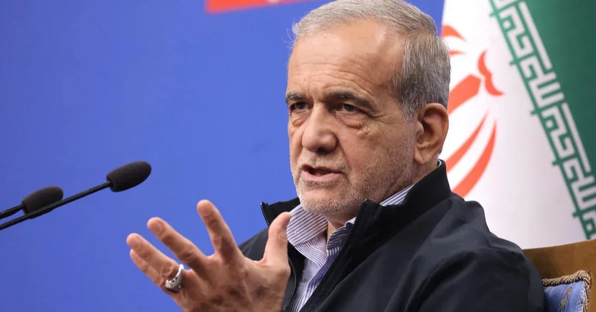 Iran President Masoud Pezeshkian Calls US Peace MoU in Interests of Tehran