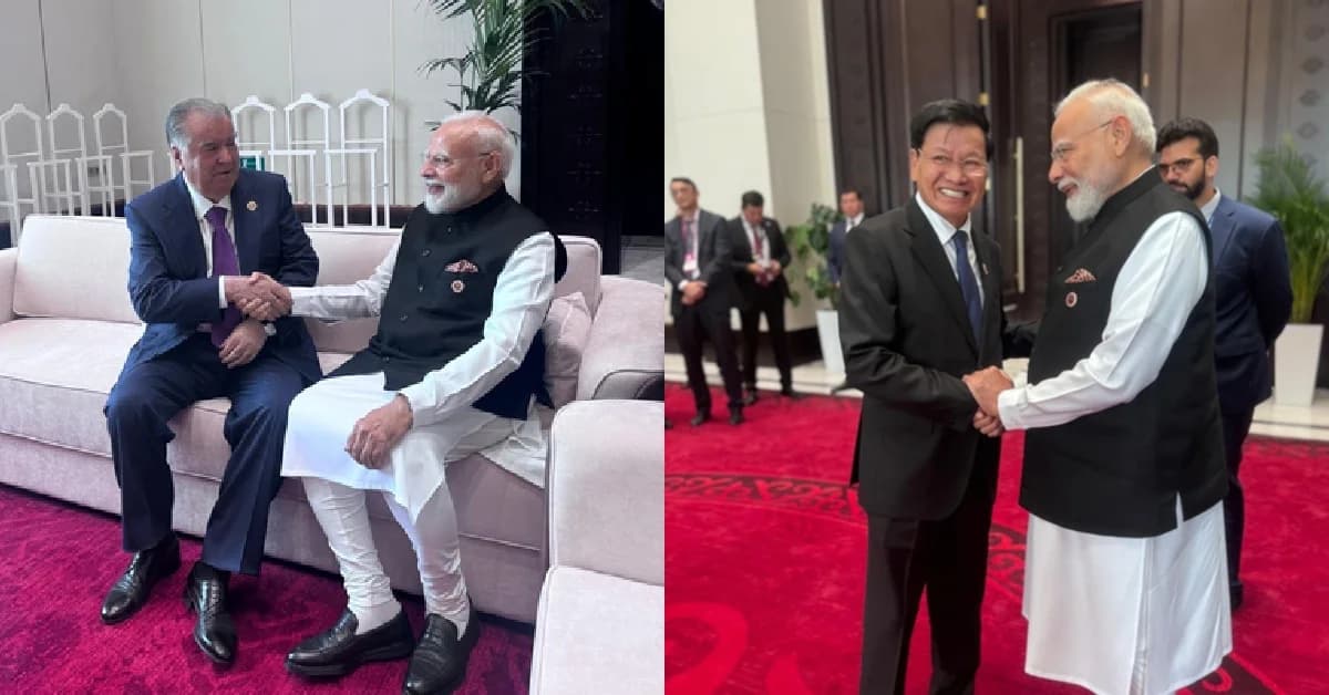 PM Modi Meets Laos, Tajikistan Presidents On Sidelines Of SCO Summit