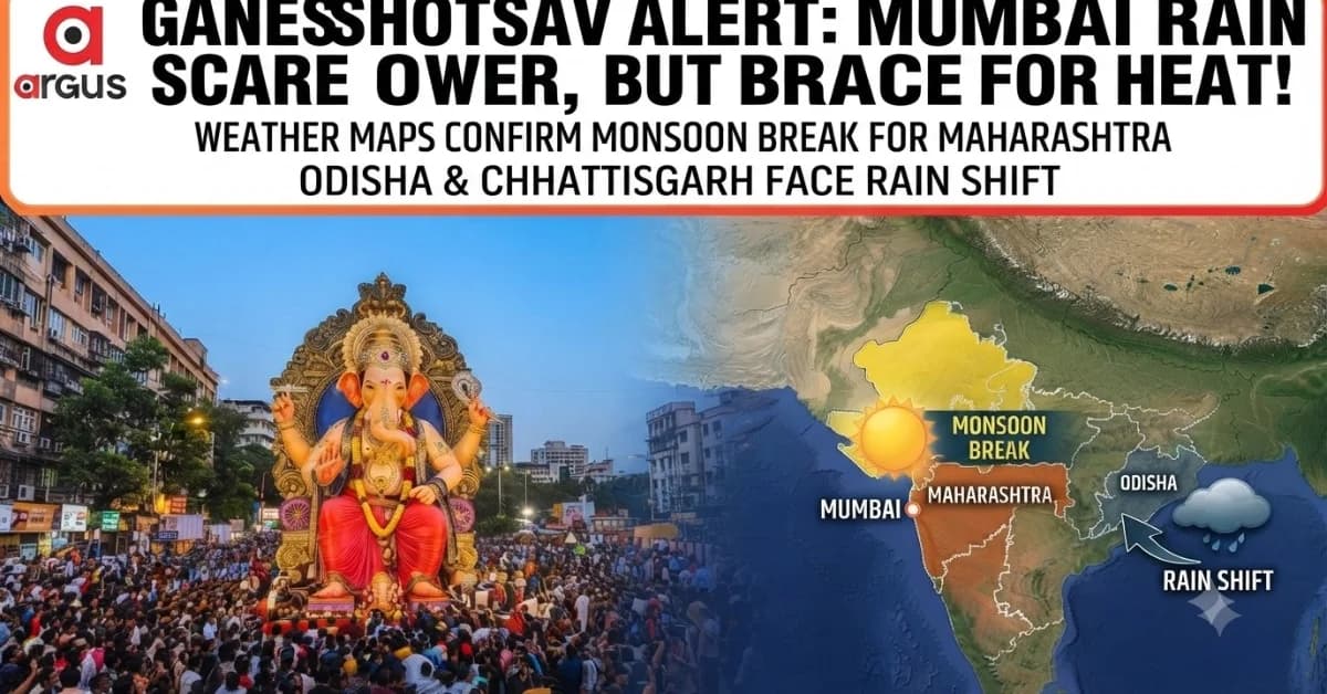 Good News for Ganesh Utsav: No Major Monsoon Rain for Mumbai, But Keep an Umbrella Handy for Quick Evening Showers!| Exclusive