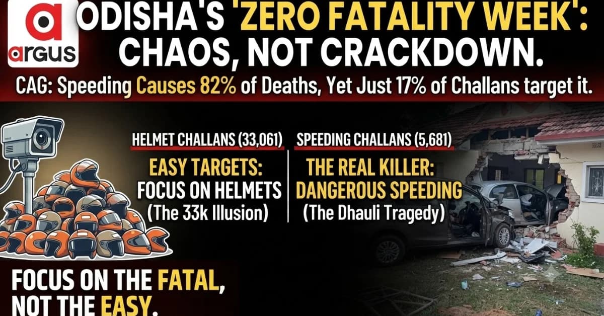 Irony of Odisha’s ‘Zero Fatality’ Drive: How STA Ignored CAG Warnings on Overspeeding Before Tragic Dhauli Crash| Special Report