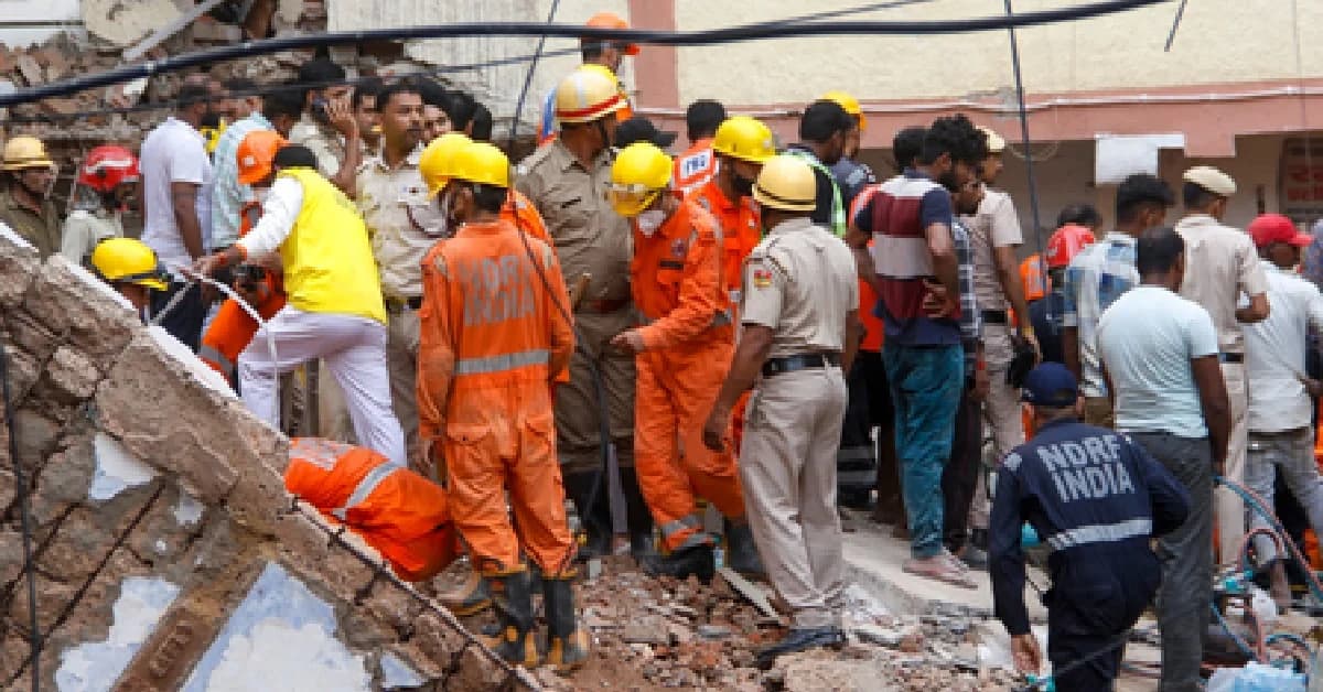 Delhi Building Collapse: Six Dead, 11 Rescued; Magisterial Inquiry Ordered, FIR Against Owner