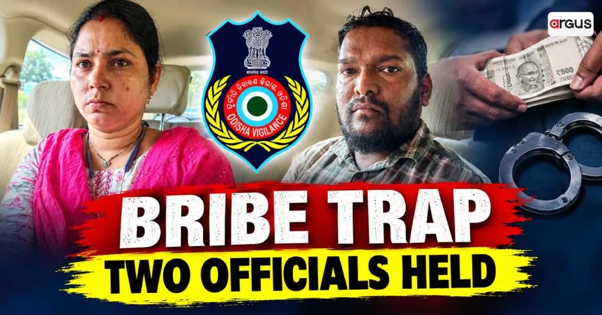 Pipili RI, ARI Nabbed in Rs35,000 Land Mutation Bribe