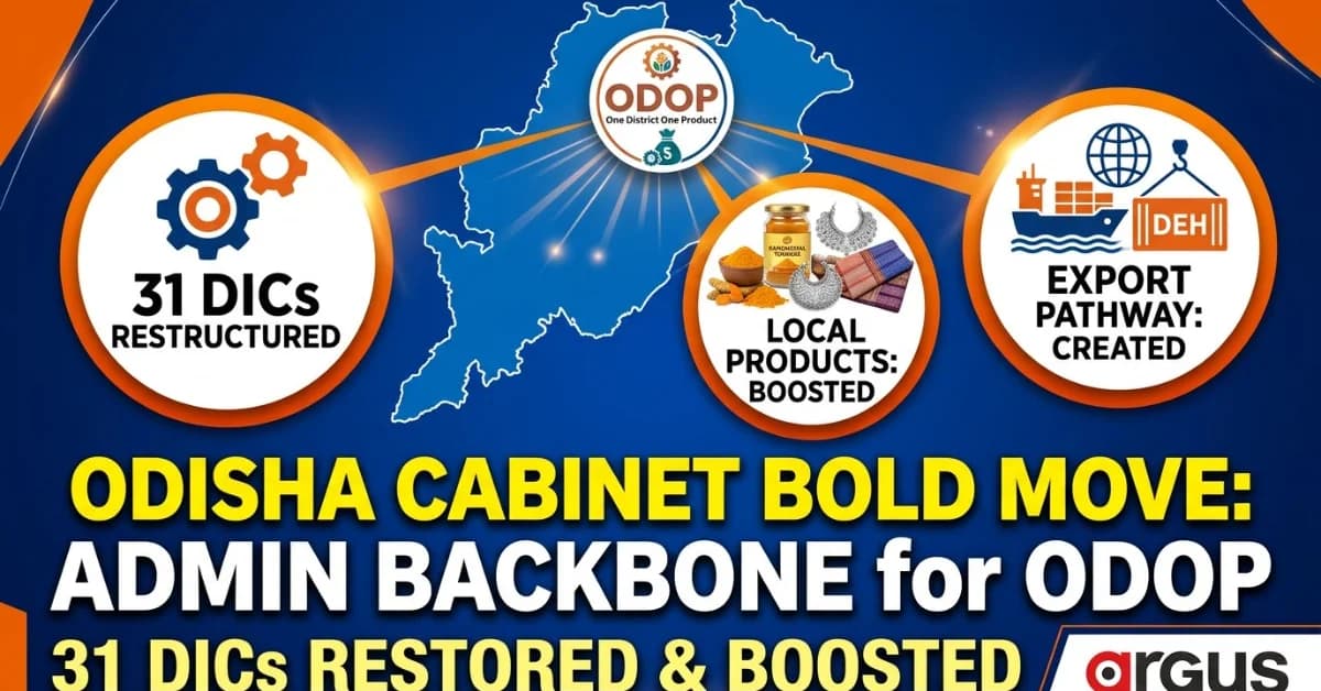 State Cabinet Meet: ODOP Gets Administrative Backbone as Odisha Restructures 31 DICs, A Push to Make Districts Export Hubs! | Special Report