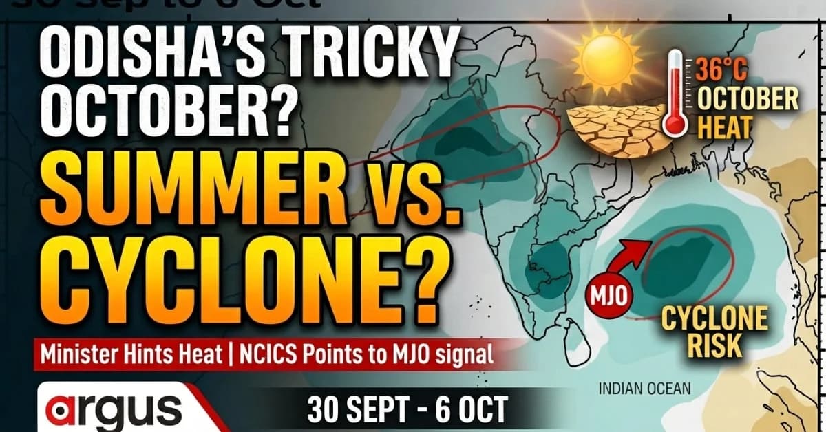 Exclusive| Odisha Min Suresh Pujari Hints Early Monsoon Exit May Bring ‘October Summer’ to Odisha; NCICS Sees Active MJO in Early Oct Triggering Cyclone in Bay?