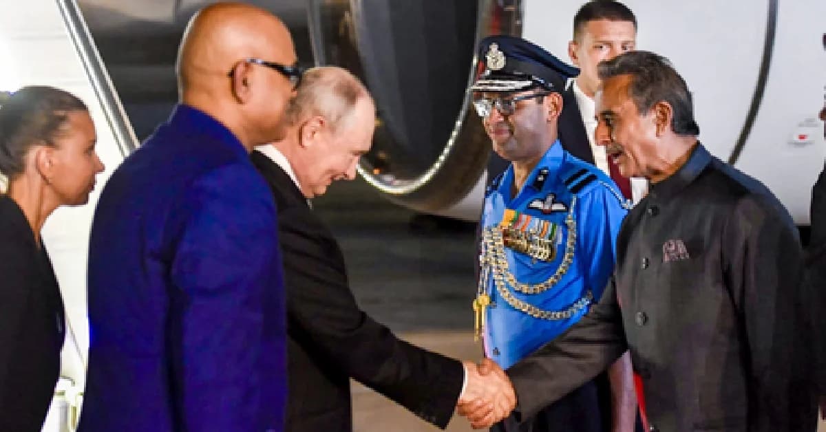 Russian President Putin Arrives in New Delhi for 18th BRICS Summit