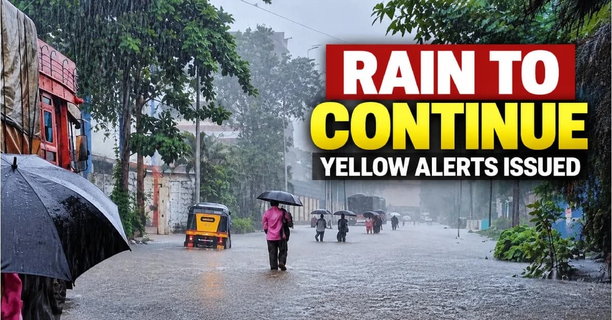 Rain Likely To Continue Across Odisha Till September 17; IMD Issues Yellow Warning