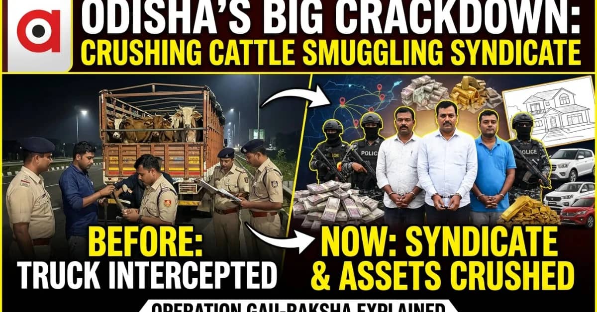 Special Report| End of the Dithering Era: How Odisha’s BJP Government Replaced Political Hesitation with a Surefooted Drive Against Cow Smuggling Syndicates