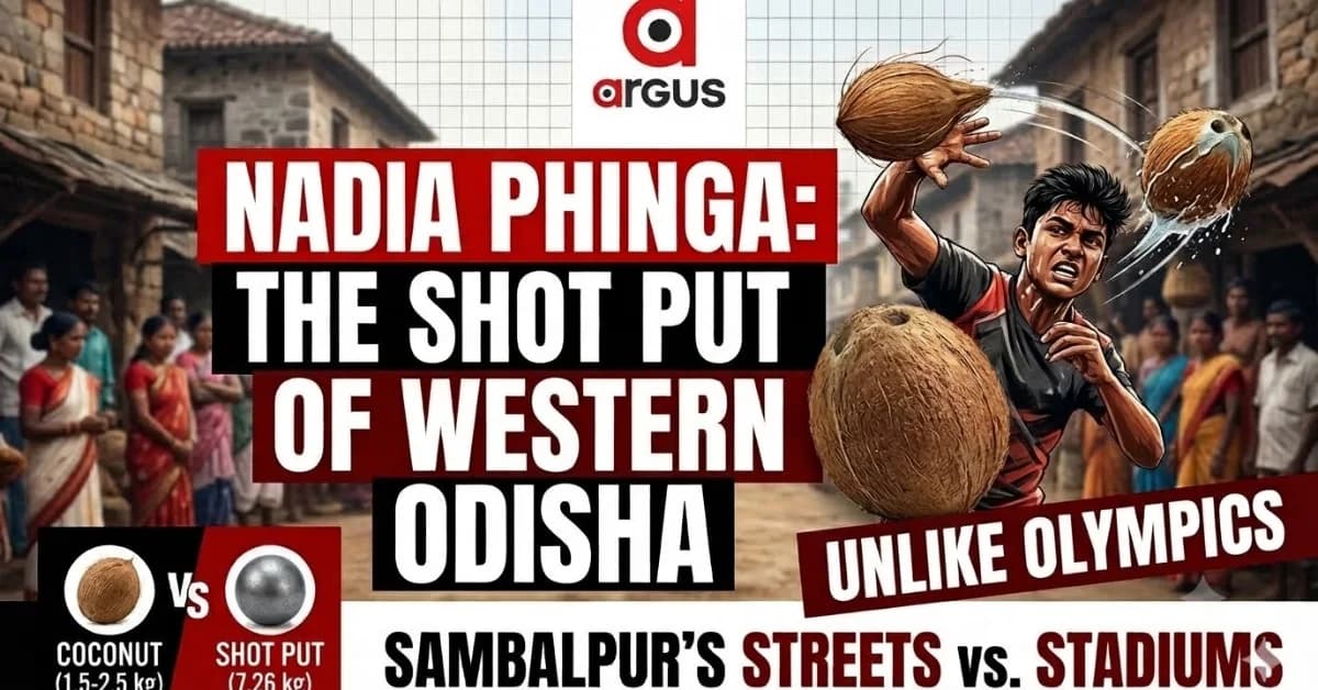 Special Story| Odisha’s Own Shot-Put: The Coconut Game That Turns Nuakhai Into a Test of Strength
