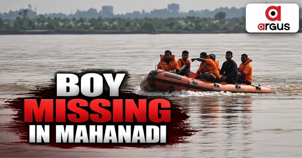 Minor Boy Swept Away in Mahanadi River Near Kataka's Jagatpur; ODRAF, Fire Services Launch Search