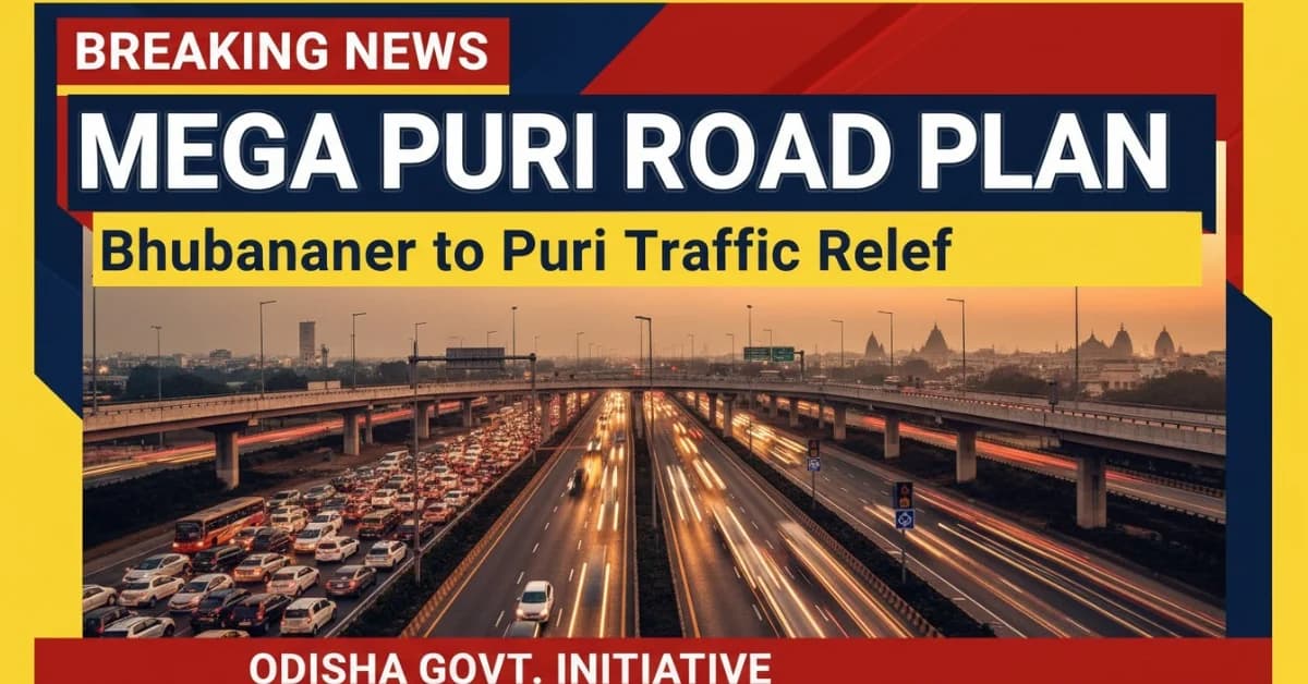 Traffic Congestion on Puri Highway to Ease as Odisha Finalizes Blueprint For New 4-Lane Alternative Corridors