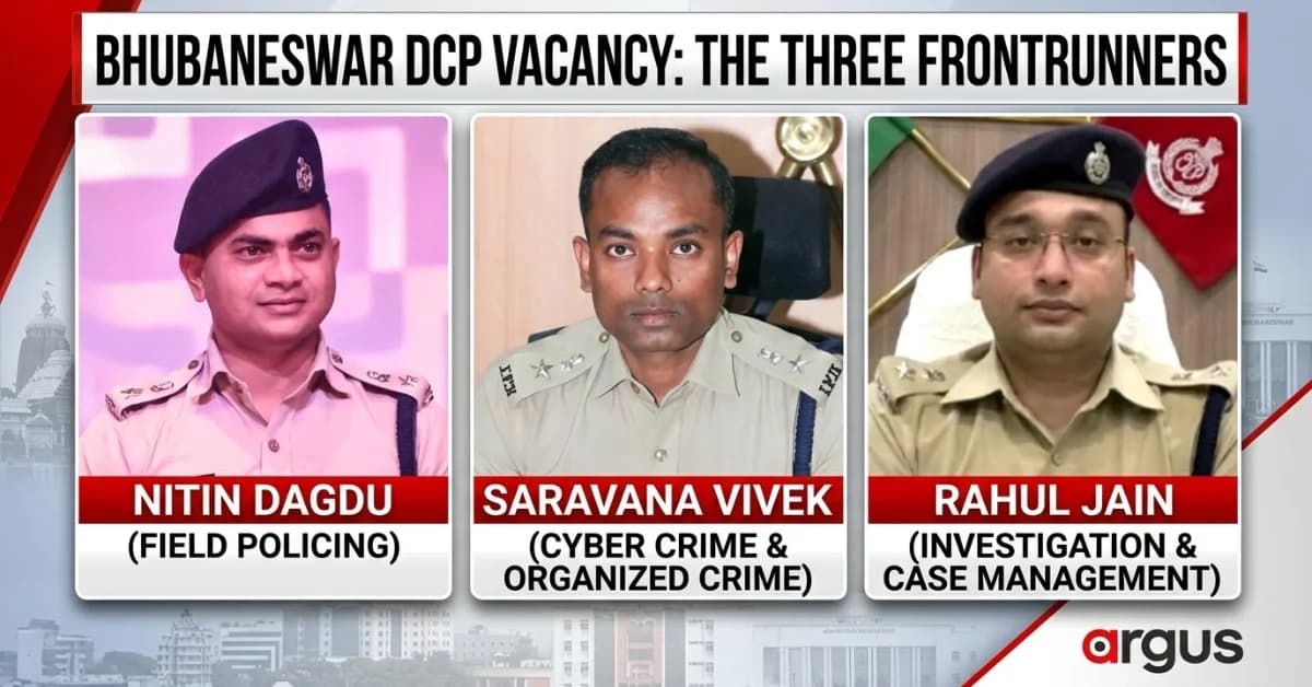 EXCLUSIVE| Who Will be Bhubaneswar DCP After Meena: Three Officers Emerge As Government Weighs Capital's Next Policing Face