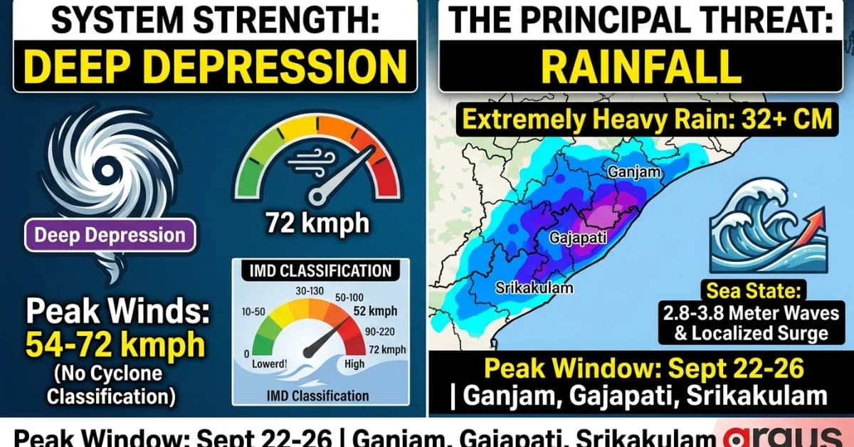 Exclusive | Bay of Bengal System Set to Form Powerful Deep Depression, Not Cyclone; Landfall Expected Between Srikakulam and Chhatrapur