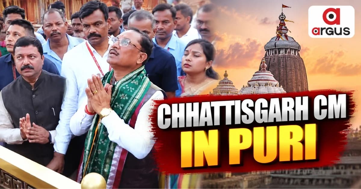 Chhattisgarh CM Vishnu Deo Sai Offers Prayers at Jagannath Temple in Puri