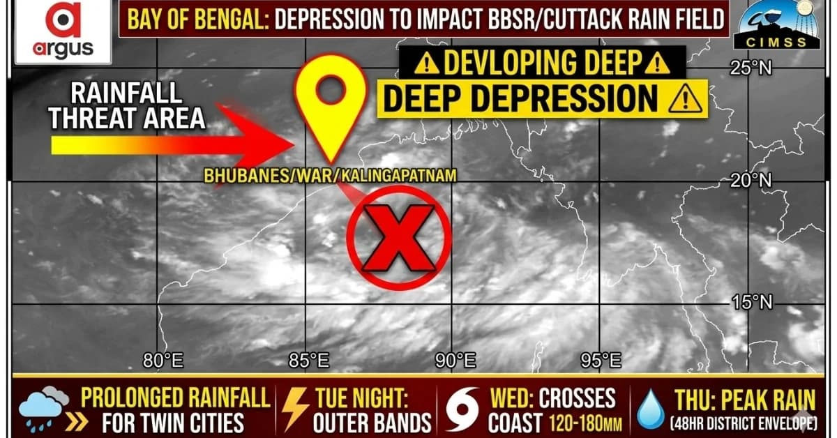 EXCLUSIVE| Deep Depression Rain In Bhubaneswar-Cuttack: When The Twin Cities Will Get The Worst Of It