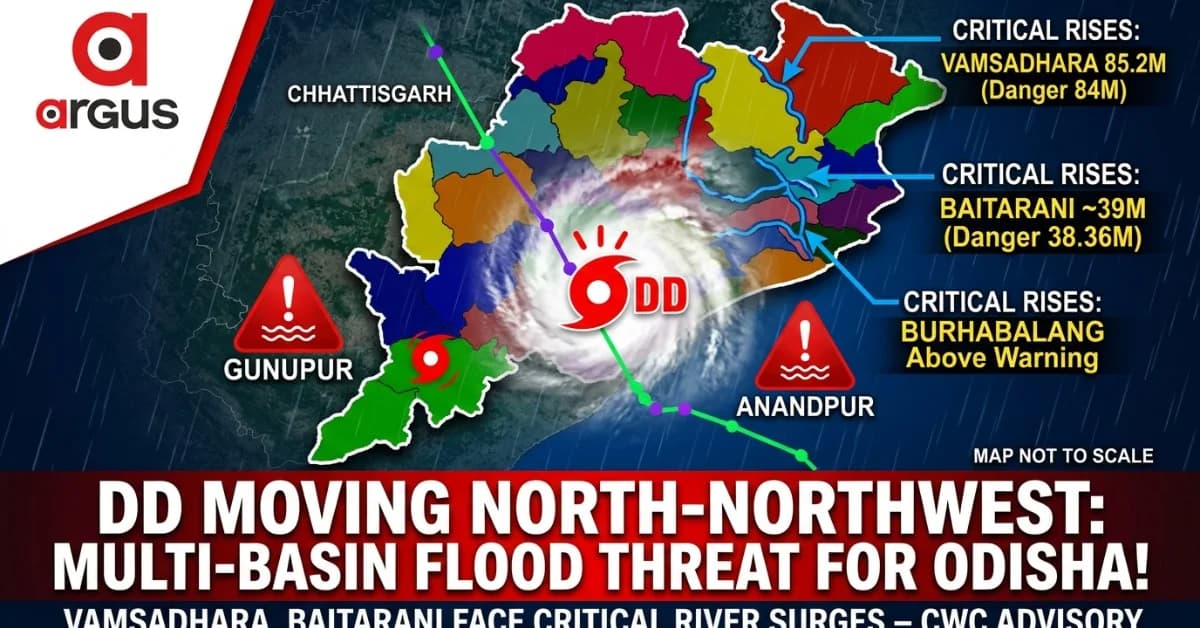 EXCLUSIVE| Deep Depression Rain Triggers Flood Calamity In Odisha: Vamsadhara, Baitarani Cross Danger Mark; More Rivers Rising