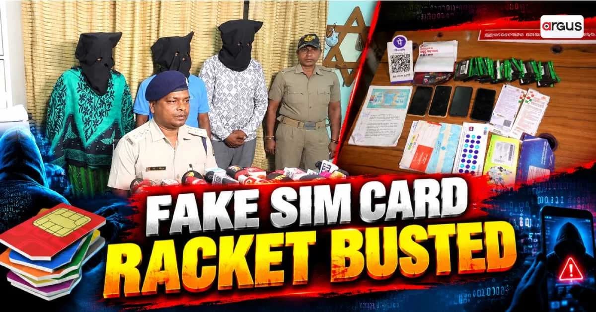 Fake SIM Racket Busted in Sambalpur, 3 Arrested