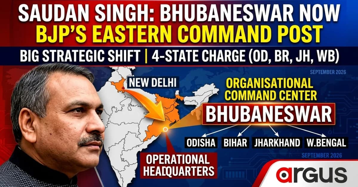 Exclusive| BJP Moves East HQ to Bhubaneswar—Why Nitin Nabin Put Saudan Singh at the Command Centre and What It Means for BJD, Congress