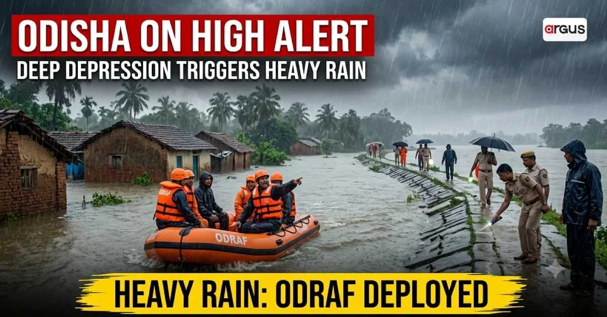Odisha on High Alert as Deep Depression Triggers Heavy Rain