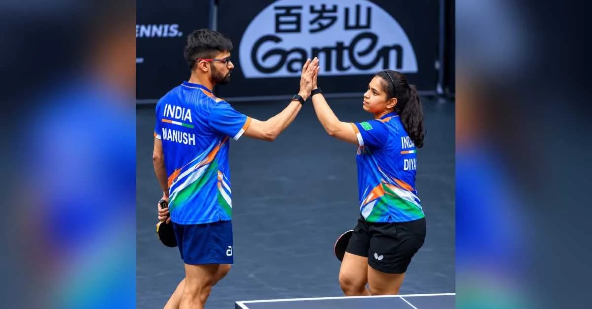 Asian Games 2026: Manush Shah, Diya Chitale Clinch Bronze In Mixed Doubles Table Tennis