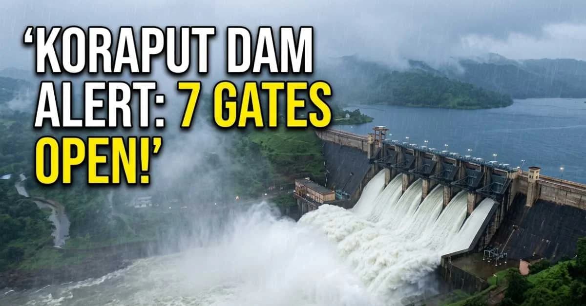 Heavy Rain Raises Water Levels In Koraput Dams; Seven Gates Opened Across Reservoirs