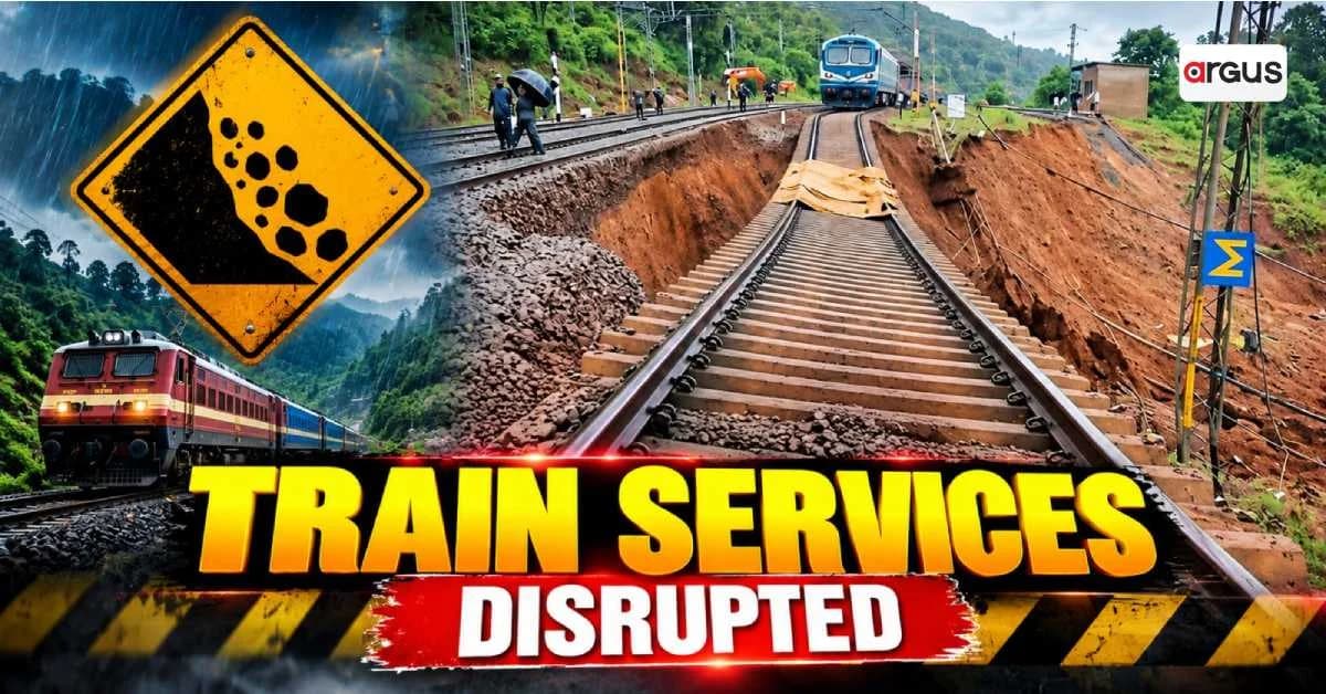 Landslide Disrupts Koraput–Kirandul Rail Line, Six Trains Cancelled