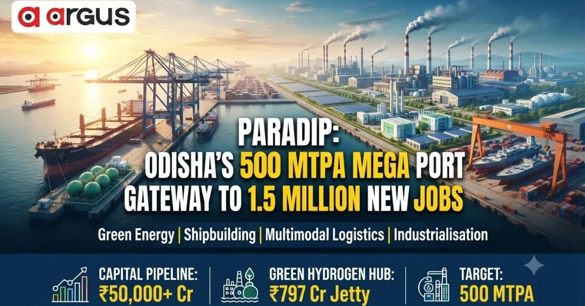 EXPLAINER| Paradip Mega Port Status: How Odisha’s New Maritime Hub is Creating 15 Lakh Non-Port Jobs