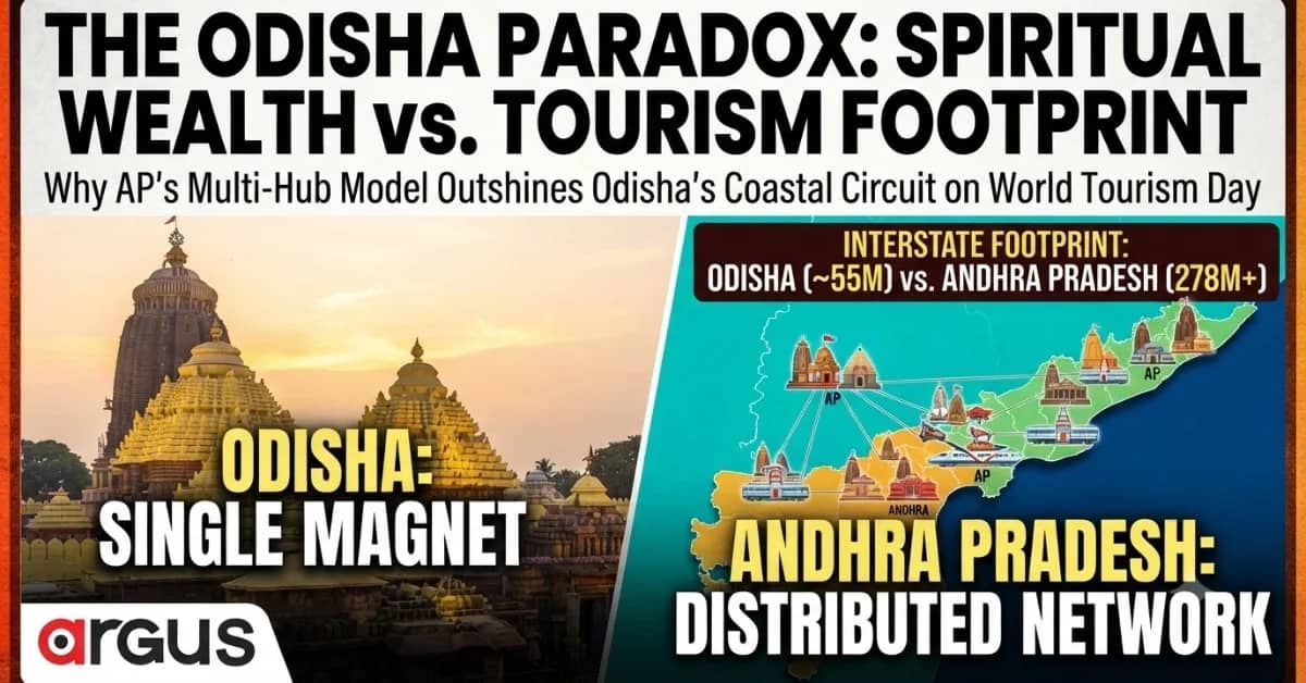 EXCLUSIVE| NSSO Survey Unravels Odisha Tourism Paradox: Inside Why State Lags Behind Andhra Pradesh in Interstate Pilgrimage Footprint