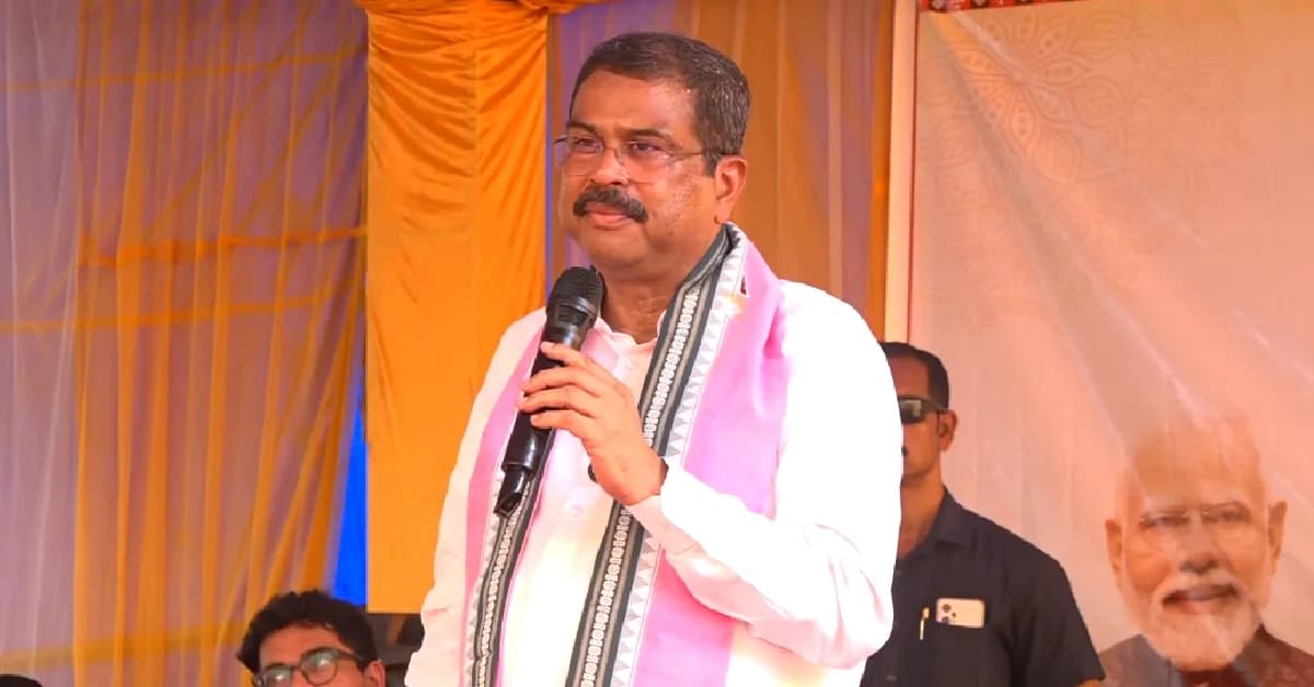 Dharmendra Pradhan Visits Anganwadi in Anugola's Bamur, Urges Focus on Children's Health