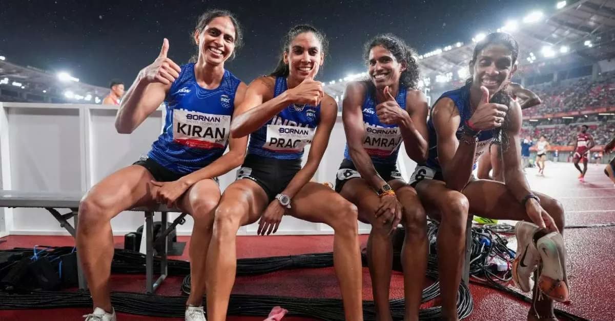 Vithya Anchors India to 4x400m Relay Gold at Asian Games