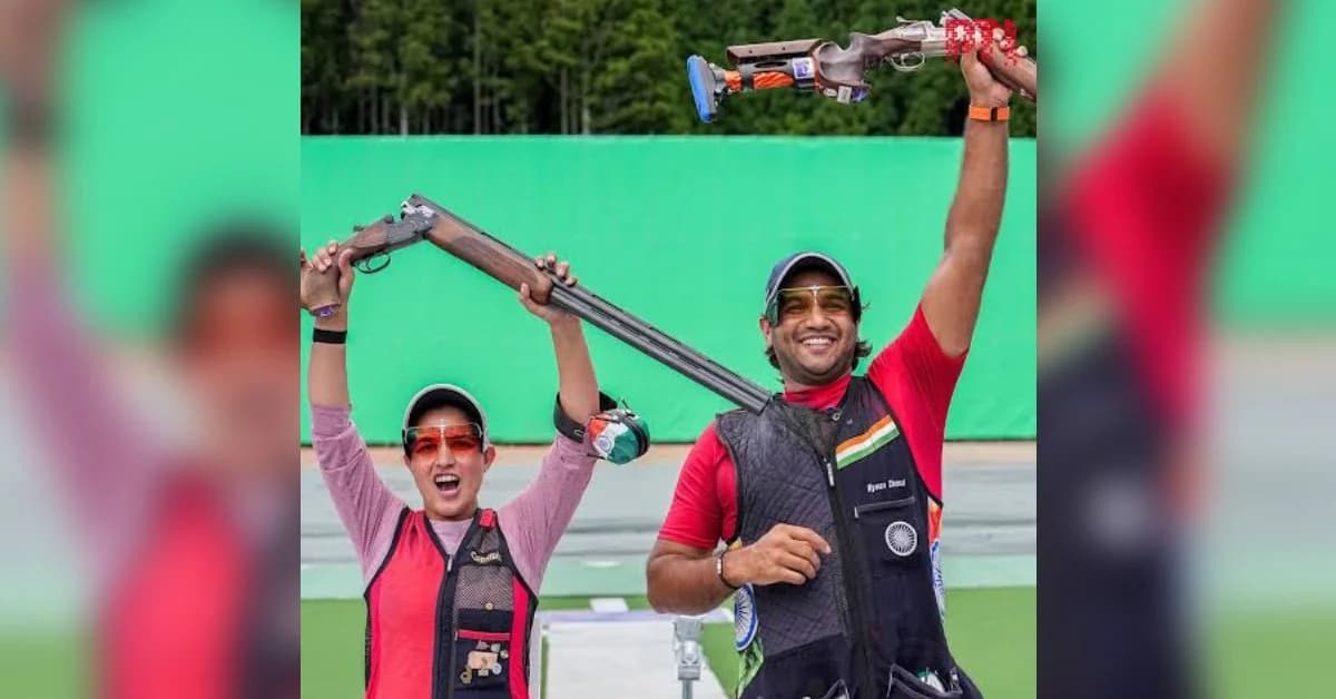 Neeru, Kynan Strike Gold in Trap Mixed Team Event at Asian Games