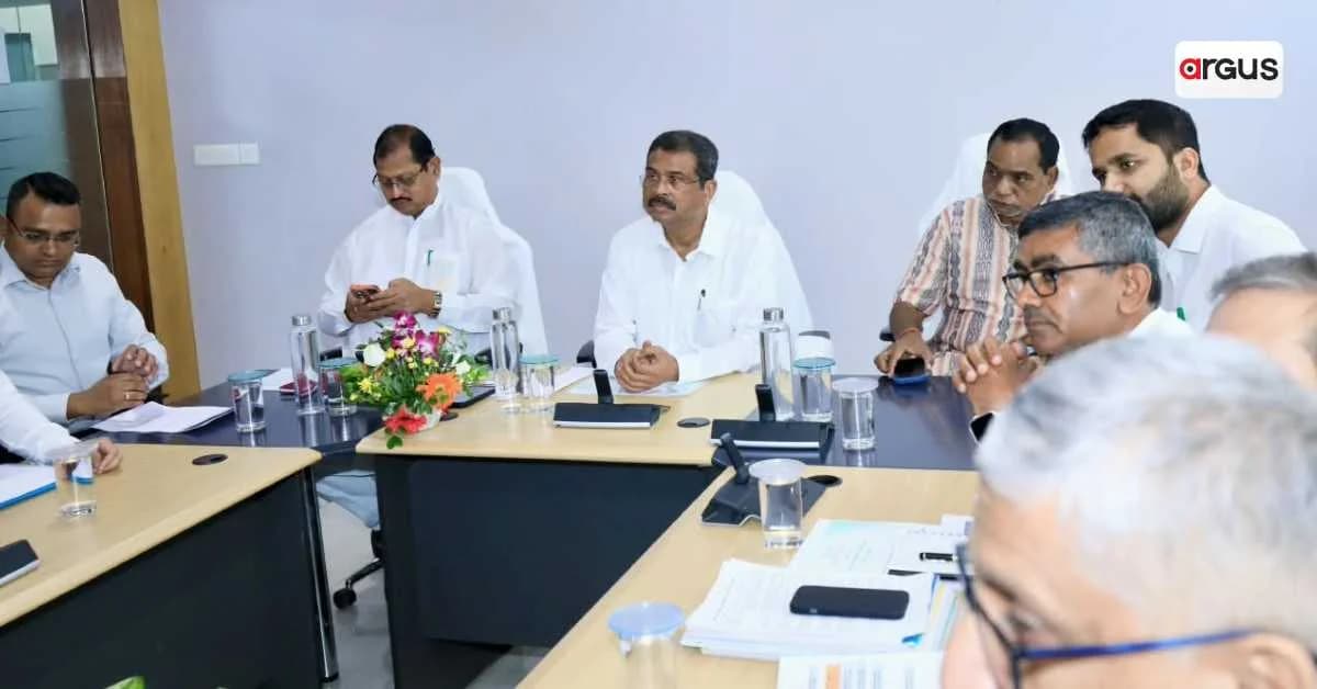 Dharmendra Pradhan Attends Key Review Meetings on Road, Rail and MCL Projects in Odisha