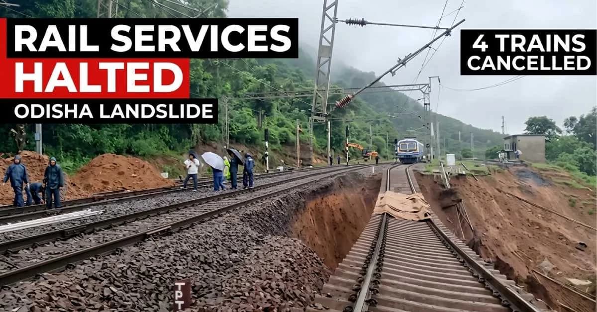 Landslide Disrupts Rail Services in Odisha; Four Trains Cancelled Till Oct 3