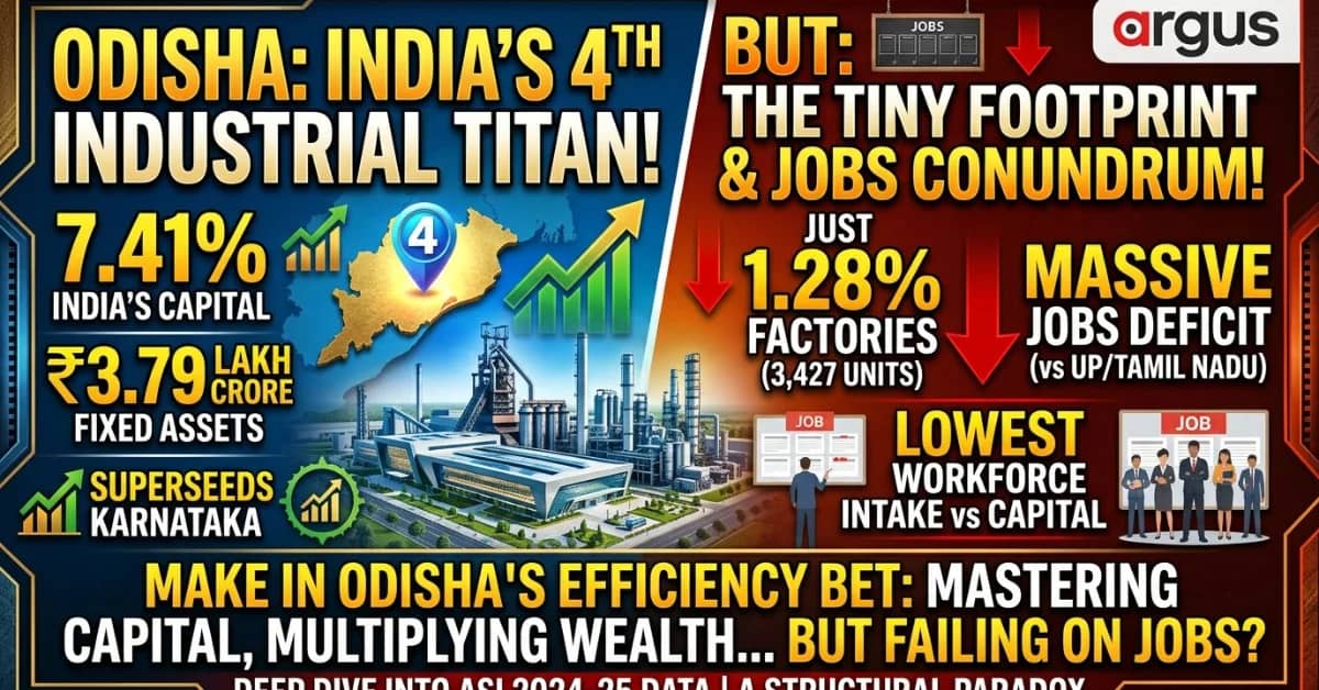 EXCLUSIVE| ASI 2024-25: “Make in Odisha” Paying off, Odisha 4th in Country in Industrial Investments; Engineers, Technicians, Managers Pay Check High