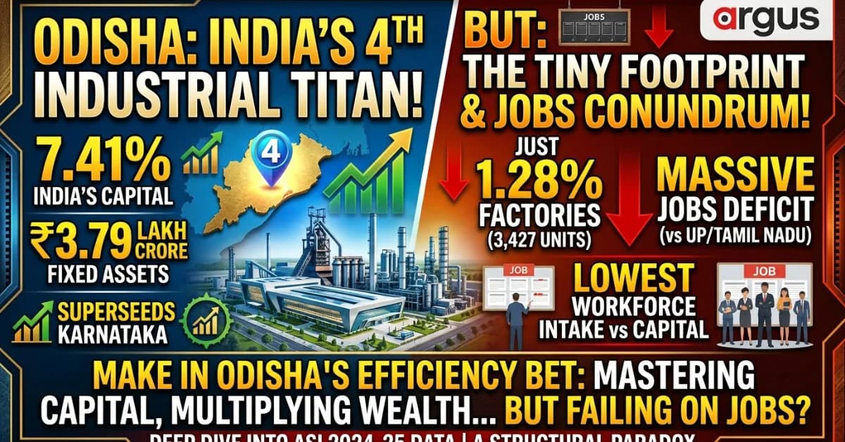EXCLUSIVE| ASI 2024-25: “Make in Odisha” Paying off, Odisha 4th in Country in Industrial Investments; Engineers, Technicians, Managers Pay Check High