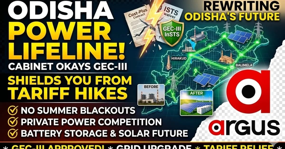 EXCLUSIVE| Odisha Power Lifeline: CCEA Green Energy Corridor Phase III Approval Shields Consumers From Tariff Hikes & Summer Blackouts