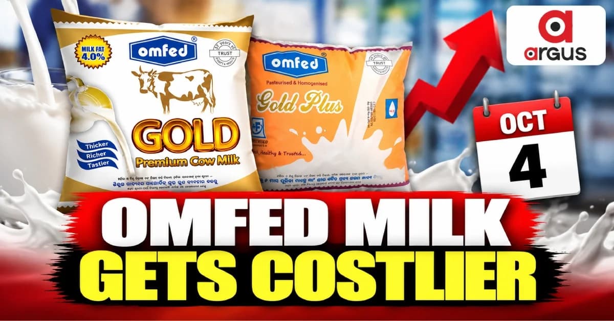 Omfed Milk Prices to Rise From Oct 4; Toned, Premium, Gold and Gold Plus Variants Costlier by Rs 2-3