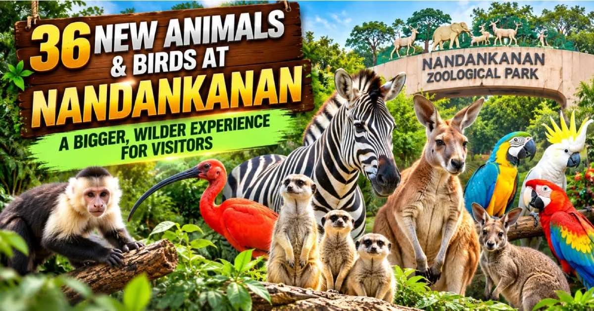 Nandankanan Zoo Welcomes 36 New Animals Ahead of Wildlife Week Celebrations
