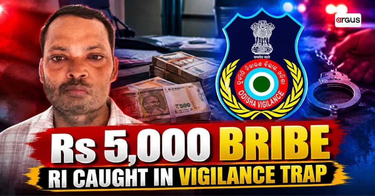 Bhubaneswar RI Nabbed for Taking Rs5,000 Bribe