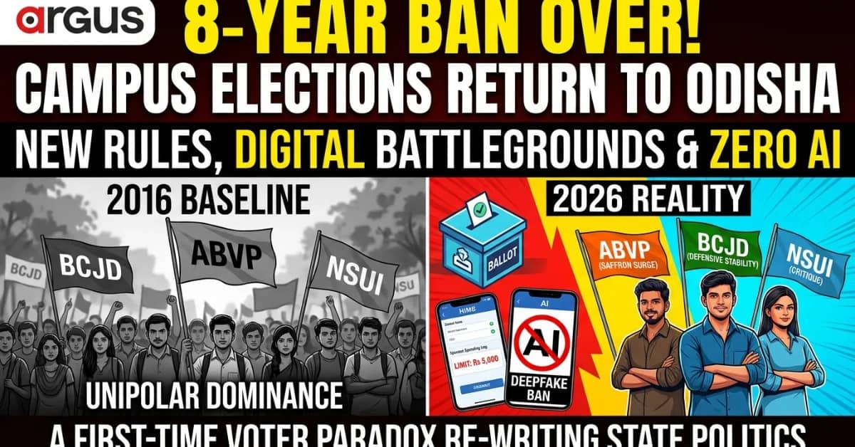Special Report| ₹ 5,000 Budget, Zero AI, and a 10-Day Sprint: Why Odisha’s 2026 Campus Polls Are a High-Stakes Chess Match