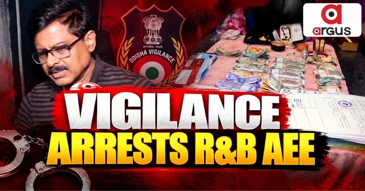 Odisha Vigilance Arrests Betnoti R&B AEE Arabinda Mohanty In Disproportionate Assets Case