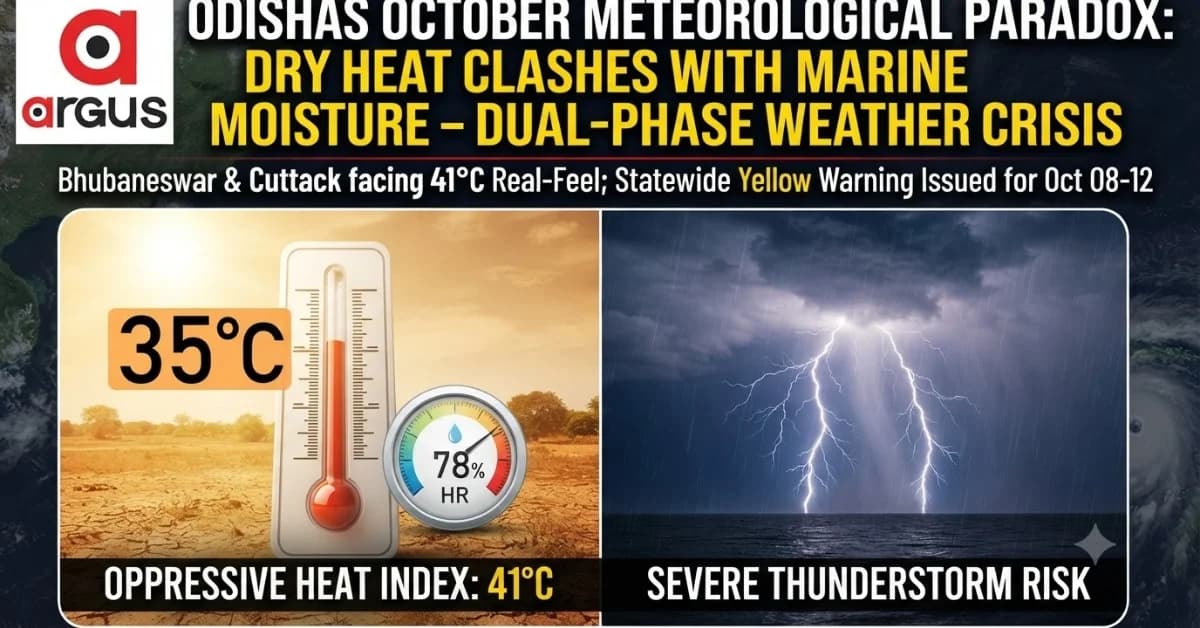 EXCLUSIVE|Double Whammy: Odisha's Bhubaneswar, Cuttack to Record "October Heat" and Violent Thunderstorms till October 12