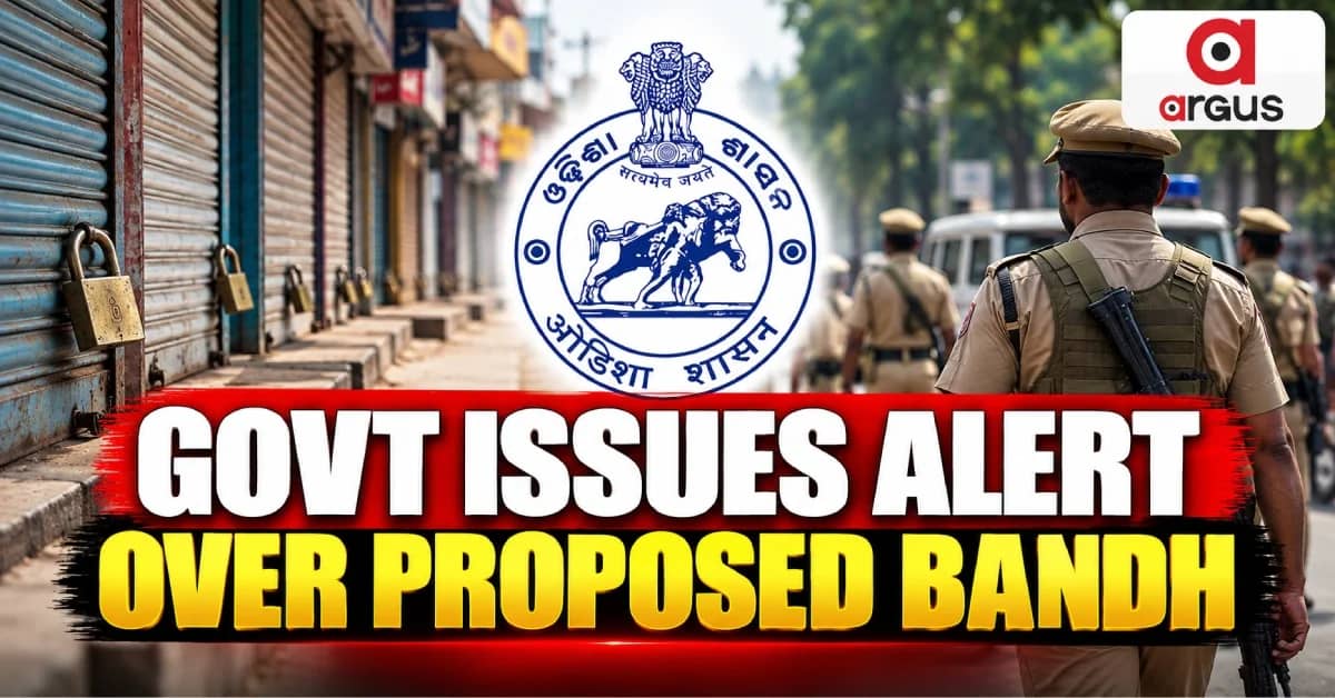 Odisha Govt Issues Alert Ahead Of Oct 8 Bandh Called By Opposition Parties