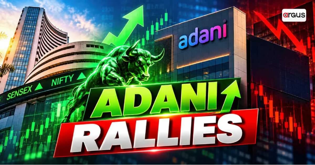 Adani Group Stocks Rally Up to 3% as Sensex, Nifty Surge Over 1%