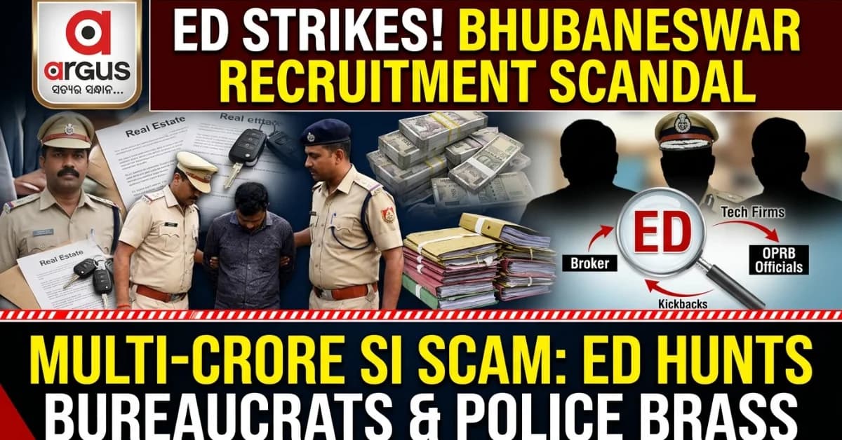 Special Analysis| How ED’s Dawn Blitz Will Unravel the Deep-State Police Nexus Behind Odisha’s ₹30-Crore SI Recruitment Scam