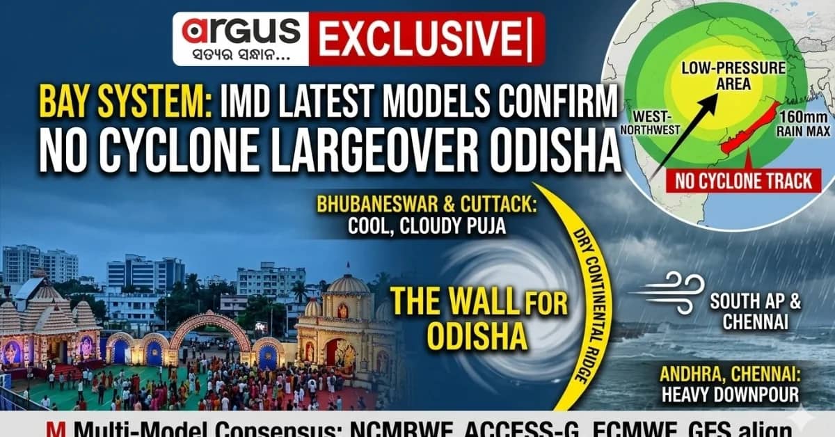 EXCLUSIVE | IMD Signals Low Pressure on Oct 13: 160mm Rain for Andhra & Chennai, Cool Overcast Skies for Puja Revellers in Odisha Bhubaneswar